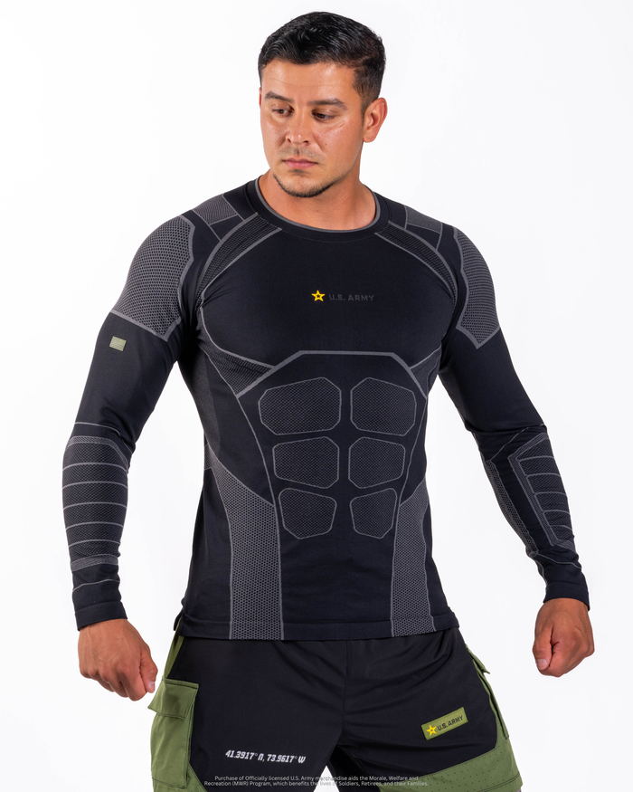 U.S. Army SX-006: PT COMPRESSION LONG SLEEVE - Stealth
