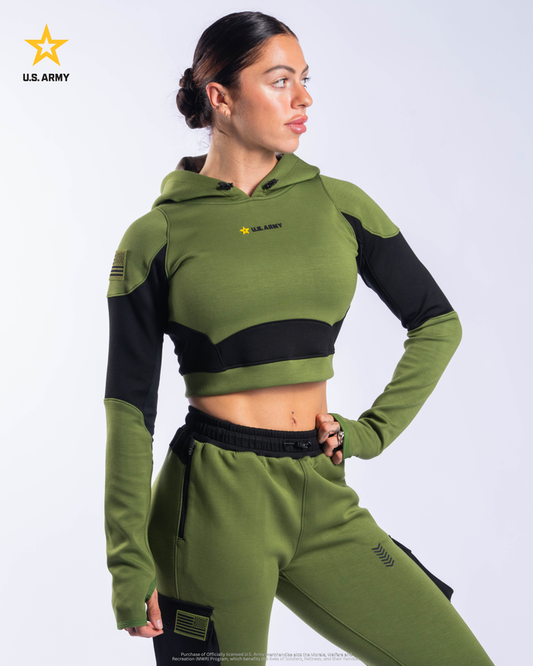 U.S. Army SX-009: WOMENS FIELD TRAINING CROPPED HOODIE