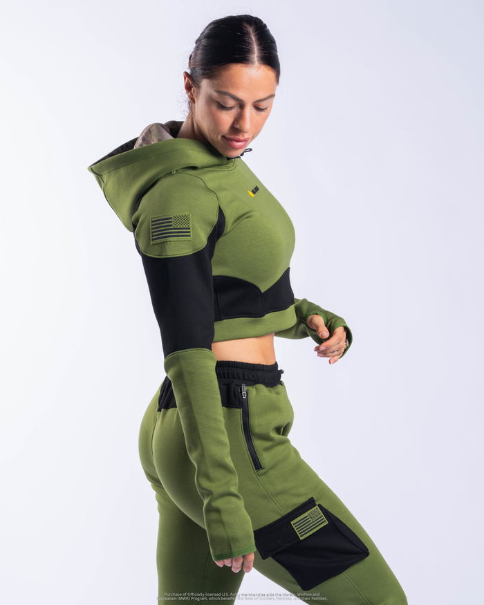 U.S. Army SX-009: WOMENS FIELD TRAINING CROPPED HOODIE