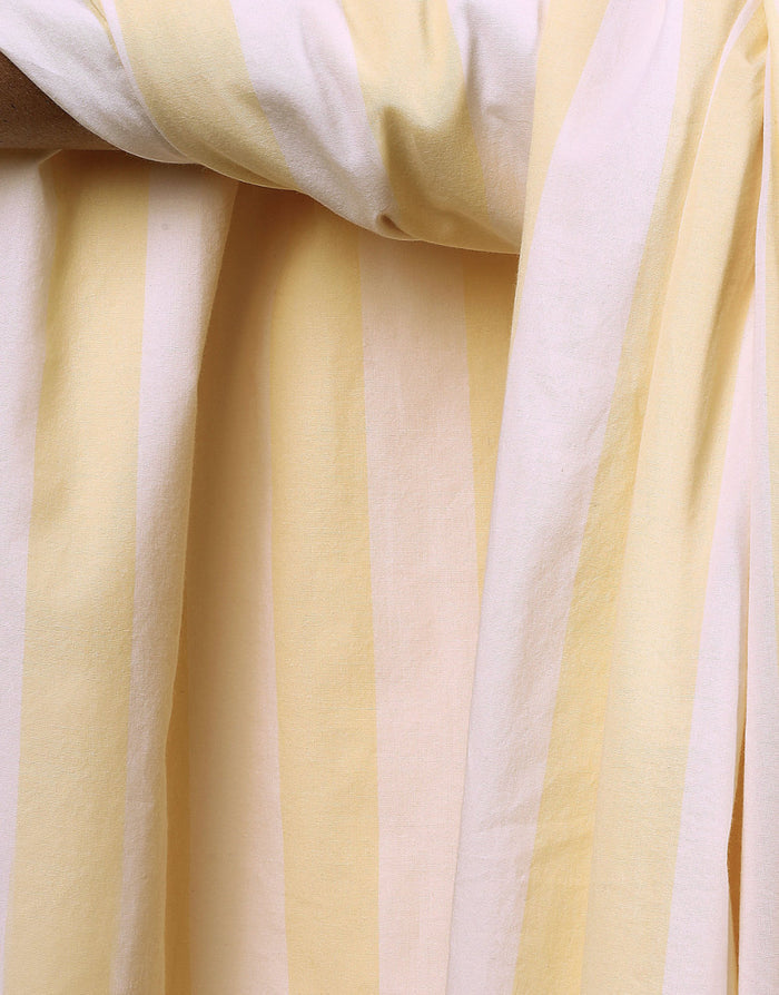 Vanilla Ice Stripes Cotton Poplin Fabric, Atelier Brunette