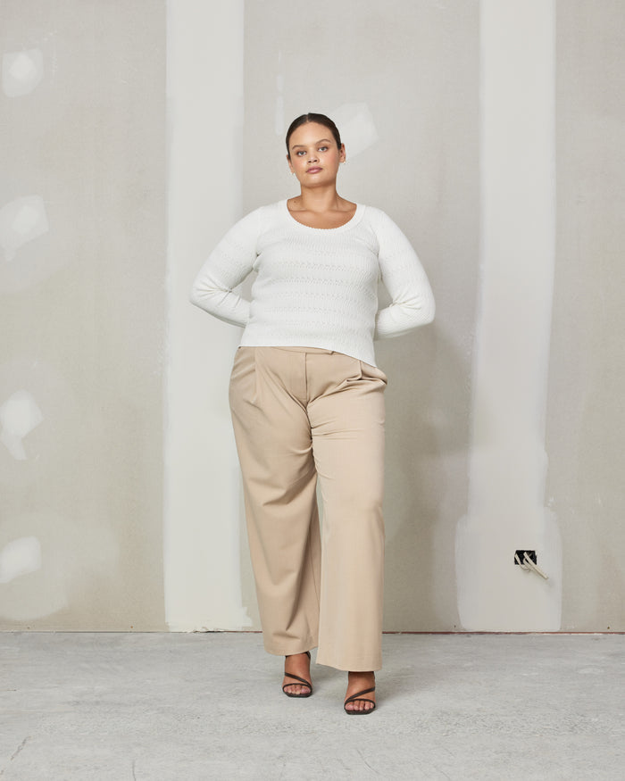 VANYA LONG SLEEVE CREAM