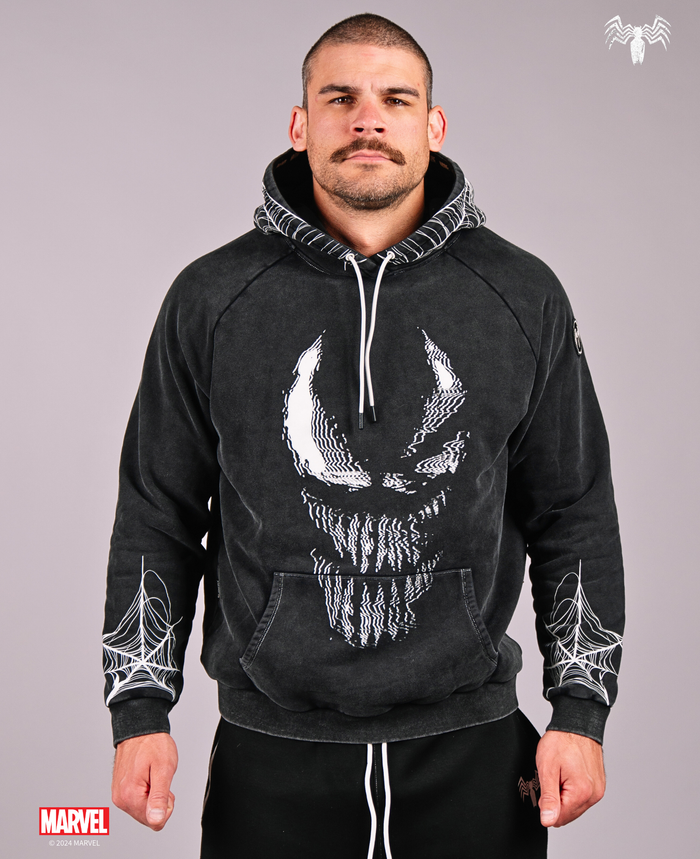 VENOM Acid Wash Oversized Pullover