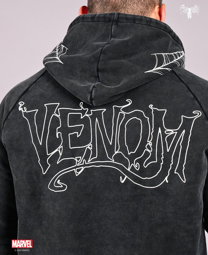 VENOM Acid Wash Oversized Pullover