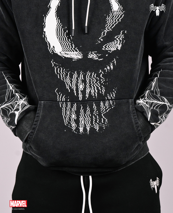VENOM Acid Wash Oversized Pullover