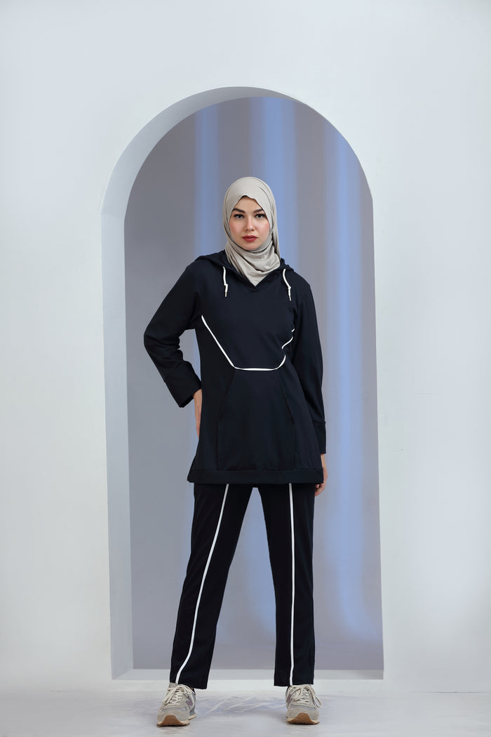 Vibrio Knit Co-ord Set Blue
