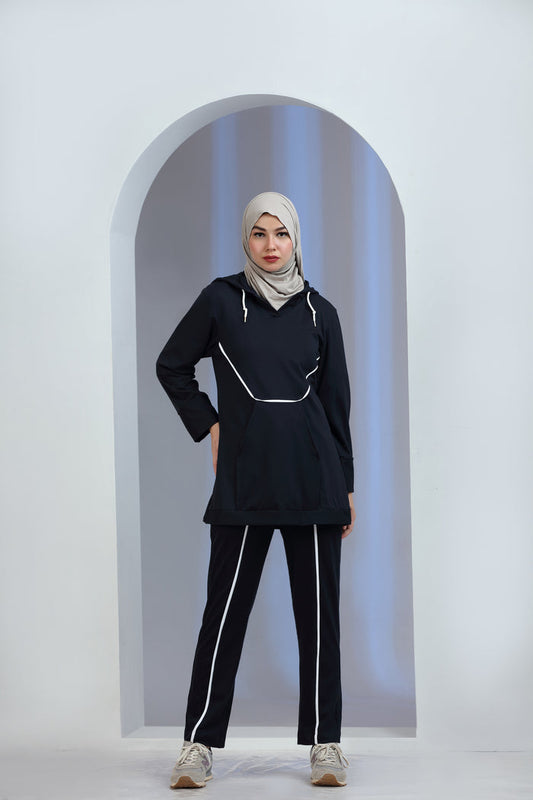 Vibrio Knit Co-ord Set Blue
