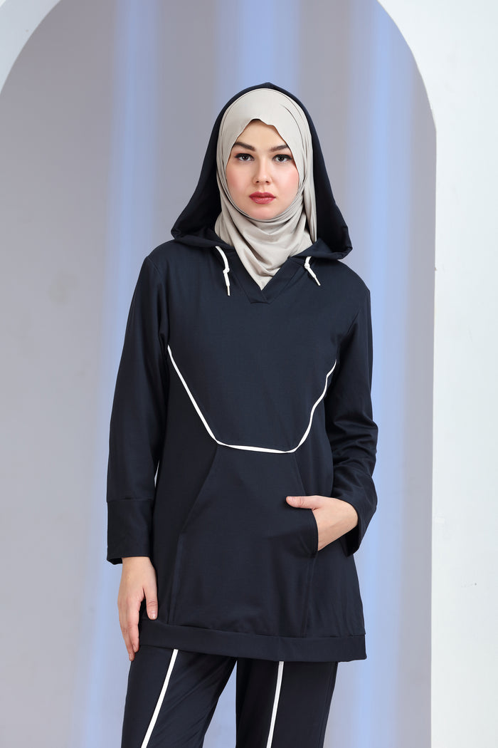 Vibrio Knit Co-ord Set Blue