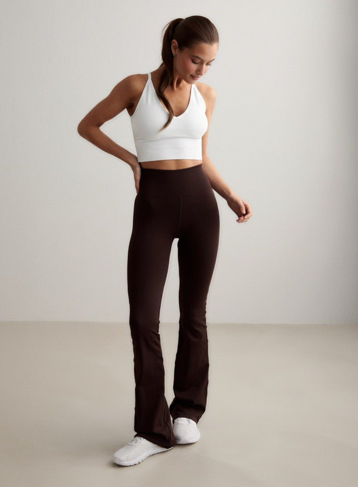 White Shape Seamless Cross Back Bralette
