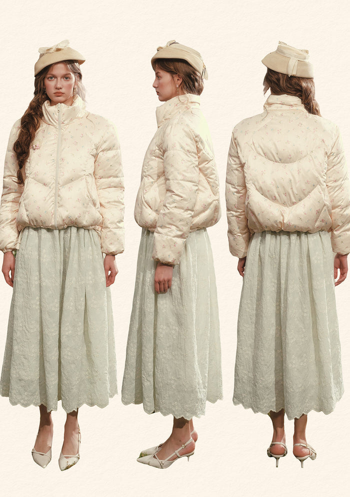 Winter Garden Down Jacket (White)