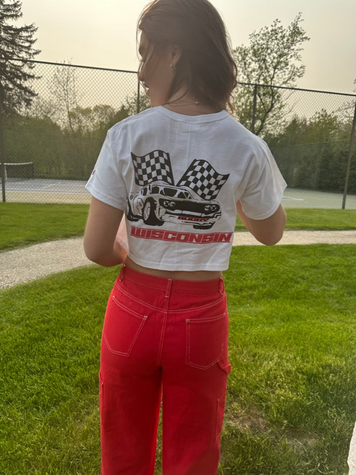 Wisconsin Race Team Crop Champion Tee