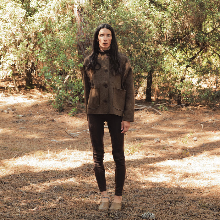 Women's Creek II Jacket - Boiled Merino Wool - Hazelnut