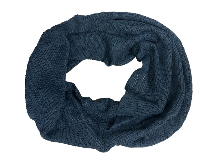 Black - Linen Infinity Scarf