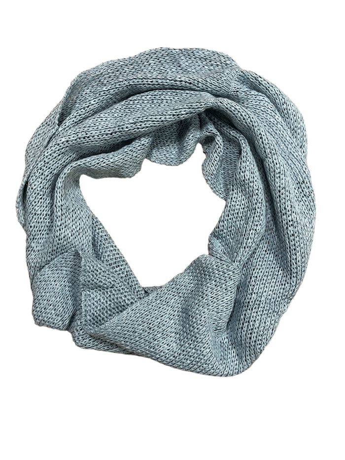 Sky Blue - Linen Infinity Scarf