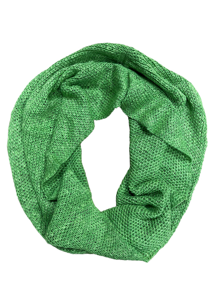 Meadow Green - Linen Infinity Scarf