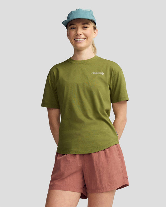 Women’s River Organic Cotton T-shirt  -  Dark Fern