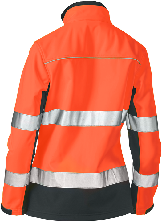 Women's Taped Two Tone Hi Vis Soft Shell Jacket BJL6059T