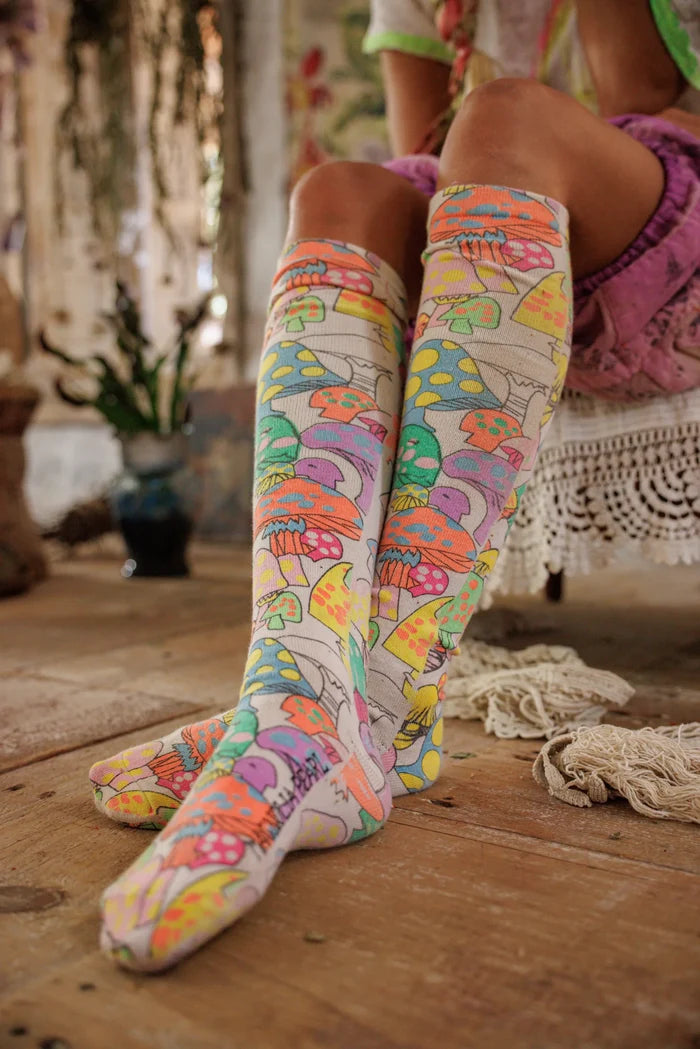 Wonderland OTK Socks