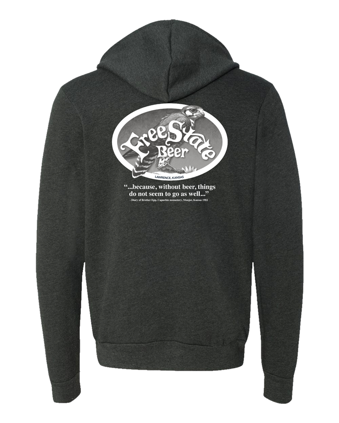 Zipper Logo Hoodie